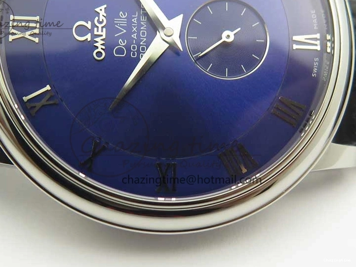 0323 Youthful De Ville Prestige Small Second TWF 1:1 Best Edition Blue Dial on Black Leather Strap MIYOTA 8035